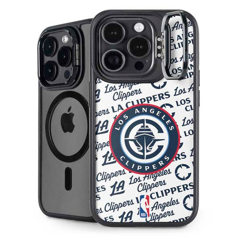NBA Los Angeles Clippers Blast Text iPhone 15 Pro Kickstand Case